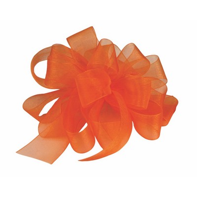 Large Tropical Orange Simply Sheer Asiana Ribbon