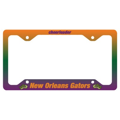Gloss White Unisub Aluminum License Plate Frame