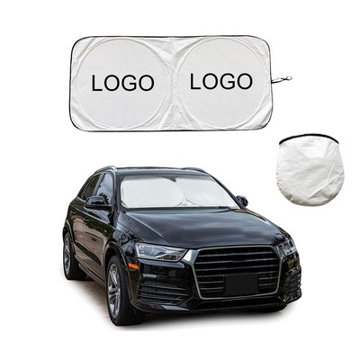 Custom Foldable Reflective Car Windshield Sunshade (59" x 27.6")