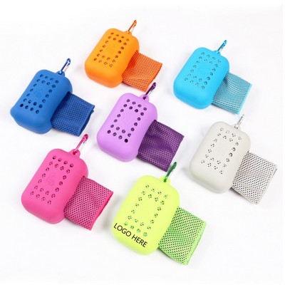 Cooling Towel in Silicone Case
