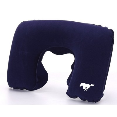 Pvc Folding Air Pillow U Shape Neck Blow Up Cushion