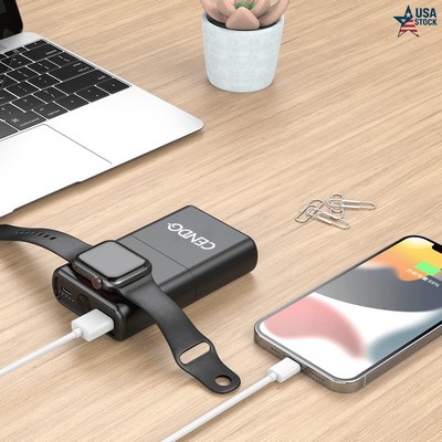 10,000mAh Wireless Power Bank with Apple Watch Charger