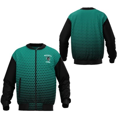 Men's Ribbed Collar Bomber Jacket