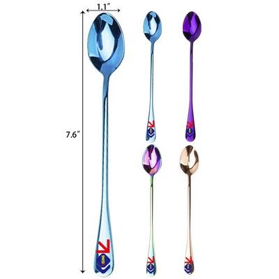 Long Handle Stainless Steel Spoons