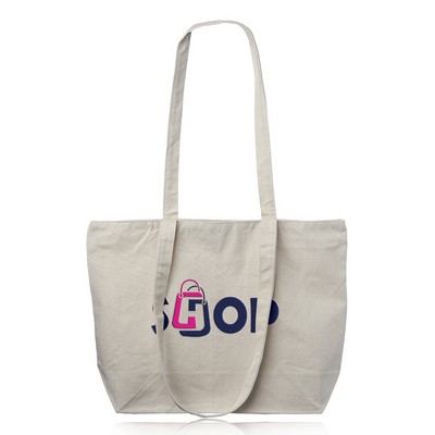 Cotton Canvas Totes with Zipper Closure