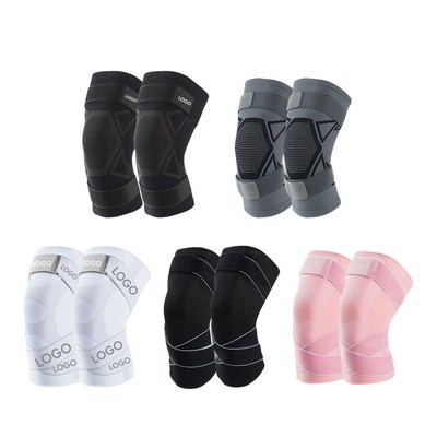 Compression Strap Mouth Non-Slip Cycling Knee Pads