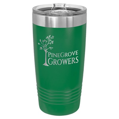 Polar Camel 20 oz. Green Insulated Ringneck Tumbler