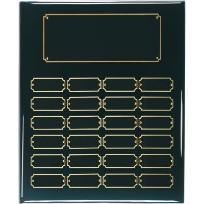 24 Plate Black Piano Finish Completed Perpetual Plaque