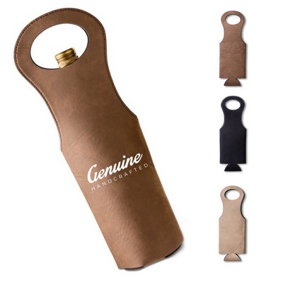 Leatherette Wine Bag