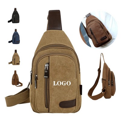 Custom Canvas Sling Bag