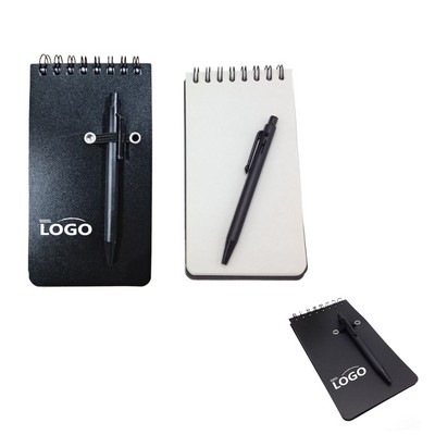 Mini Pocket Spiral Notebook with Pen