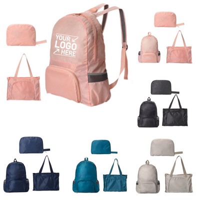 2-in-1 Convertible Foldable Backpack/Tote
