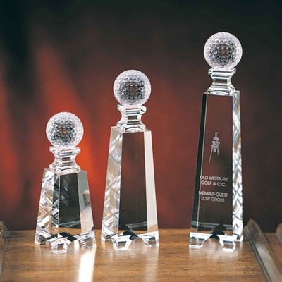 7" On Gate Tower Crystal Golf Award