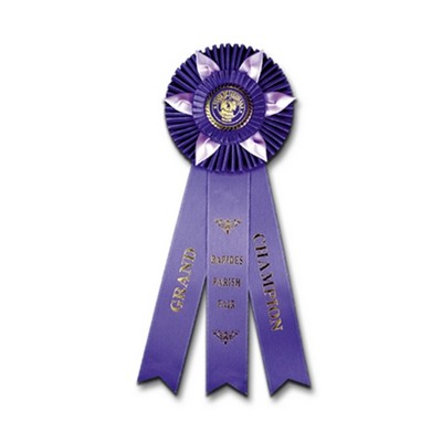 6" Custom Rosette w/Streamer