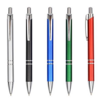 Metallic Finish Plastic Ballpoint Pen