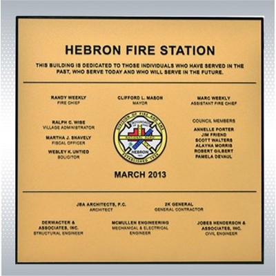 Bronze Plaque 16"x16"