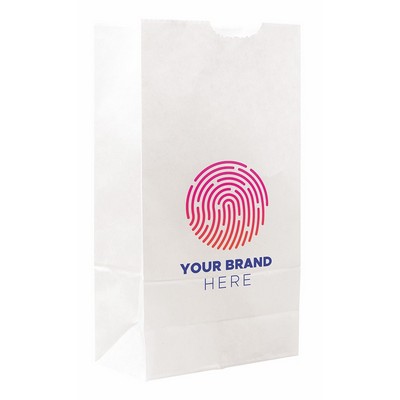 Full Color 1-Sided SOS White Paper Bags
