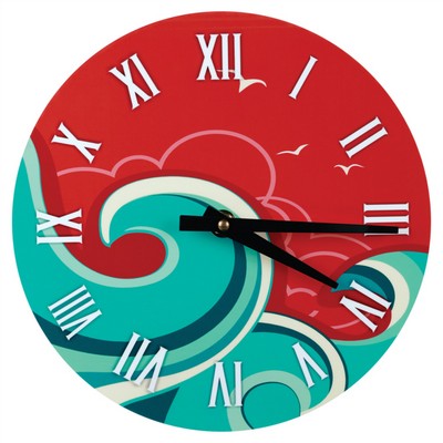 8.125" Unisub White Sublimatable Round Clock Kit