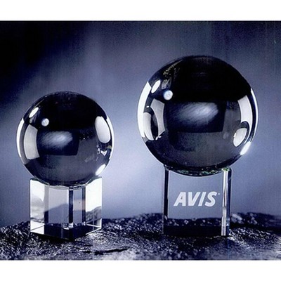 Gazing Ball Award w/Rainbow Base (5"x2½"x¾")