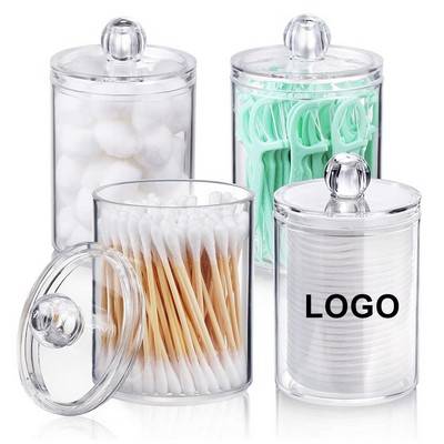 Clear Plastic Cotton Swab Holder (4.13"x 2.75")