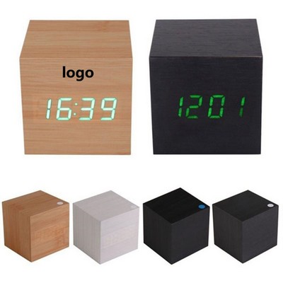 Wood Alarm Digital Clock