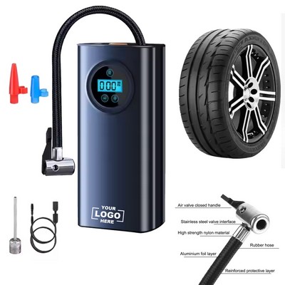 LCD - Display Portable Tire Inflator: Ideal for Cars, Motorcycles, Bicycles & Balls(Free Shipping)