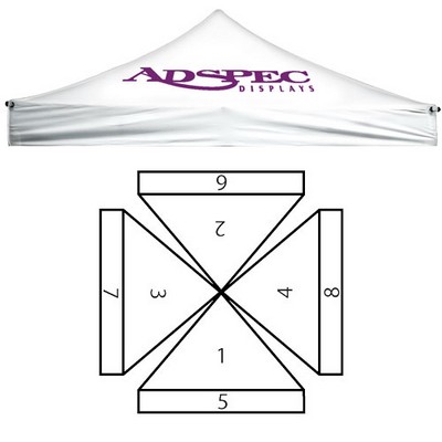 6 X 6' Replacement Canopy - Printed