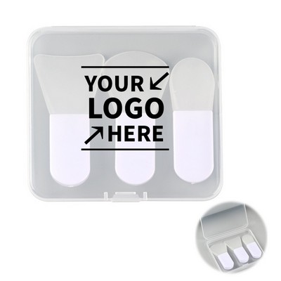Mini Silicone Makeup Mask Brush Set In Portable Case
