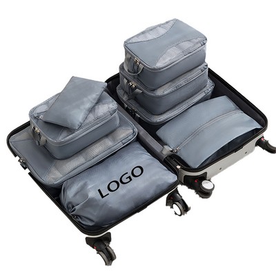 Eight-Piece See-Through Compressible Travel Organizer Set