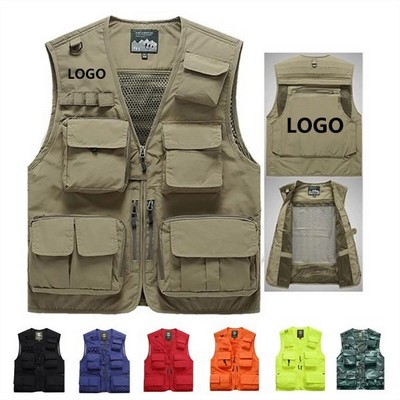 Casual Outdoor Work Safari Fishing Photo Vest
