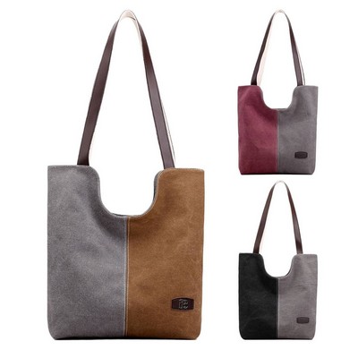 Canvas Hobo Tote Bag