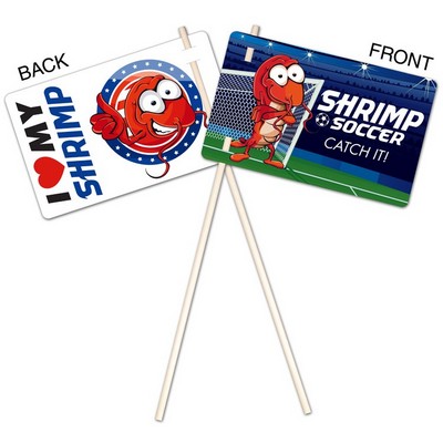 Flexible Plastic Flag - UV-Coated (1S) - 5.25x8.5 - 10 pt.