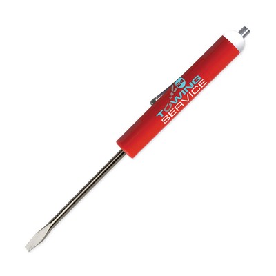 Pocket Screwdriver - 1/8" Flat Tip Blade /Magnet Top