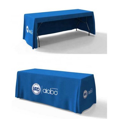 Heavy Duty Tablecloth FITTED 3 Side 8ft WRINKLE FREE
