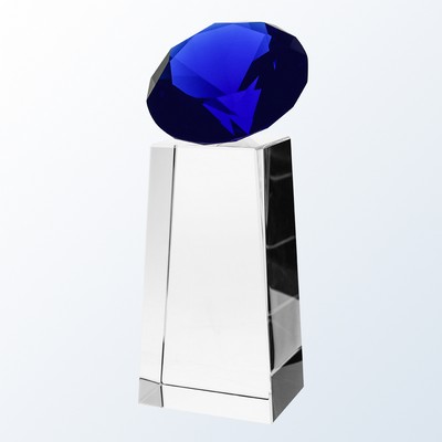5'' Blue Diamond Slant Award