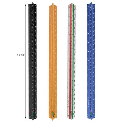 Aluminum Architect Triangular Ruler