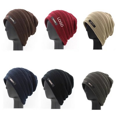 Knitted Cap With Padded Ears