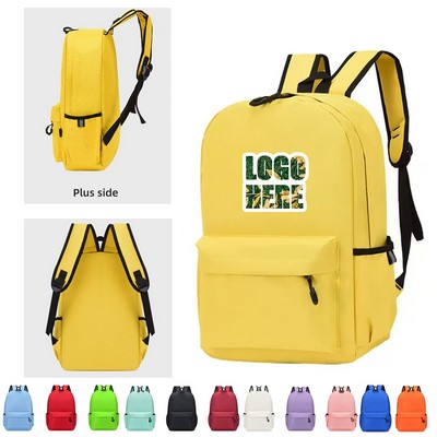 Full Color Imprint 16.5"School Backpack Students Schoolbag