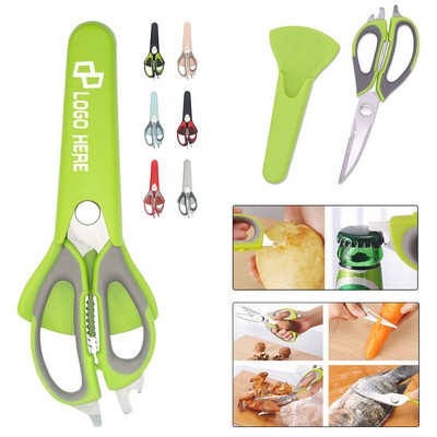 Multi-Function Kitchen Scissors W/ Sleeve