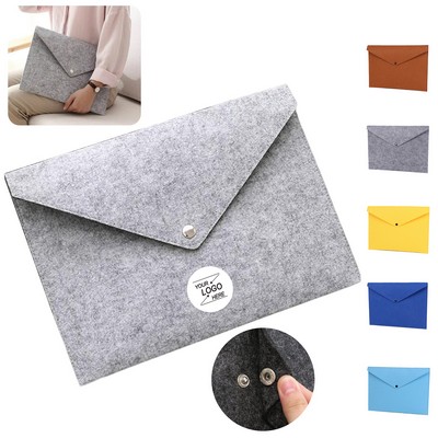 Felt Expanding File Folder Paper Portfolio Case.