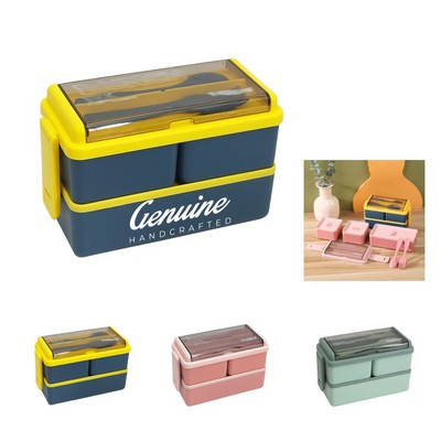 Double-layer Plastic Lunch Box