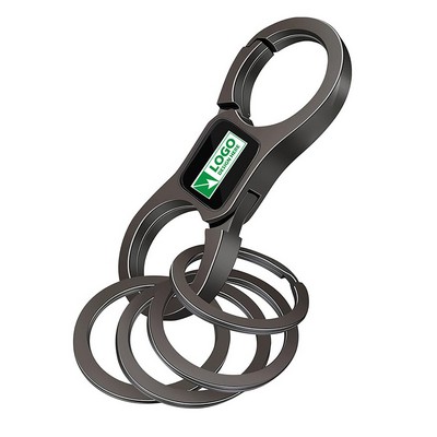 Key Chain Quick Release Spring with 4 Key Rings
