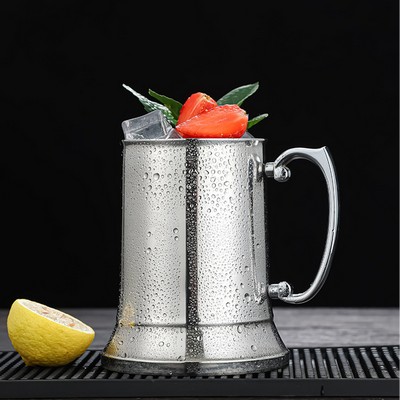 550ML Stainless Steel Double Layer Beer Mug