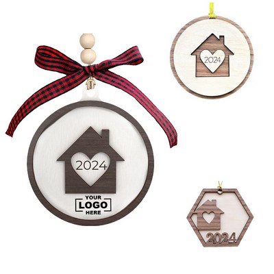 Circular Glass Ornament