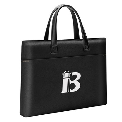 Large Capacity Waterproof Canvas Briefcase W/ Zipper