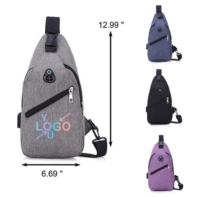 Men's Crossbody Sling Backpack