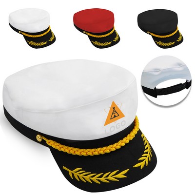 Adult Captain Costume Hat Cap