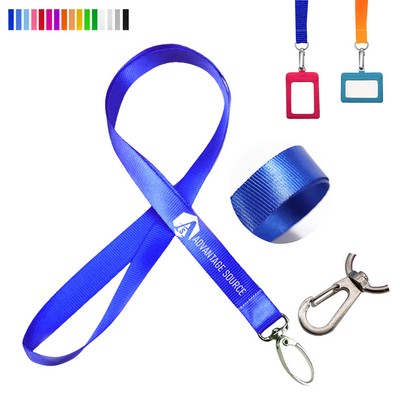 3/4" Screen Printed Polyester Lanyard