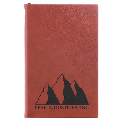 Rose Faux Leather Journal, 5 1/4" x 8 1/4"