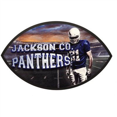 Full Color Football Plaque, 6 x 10"